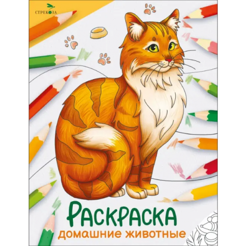 Стрекоза Окружающий мир. Раскраска. Домашние животные