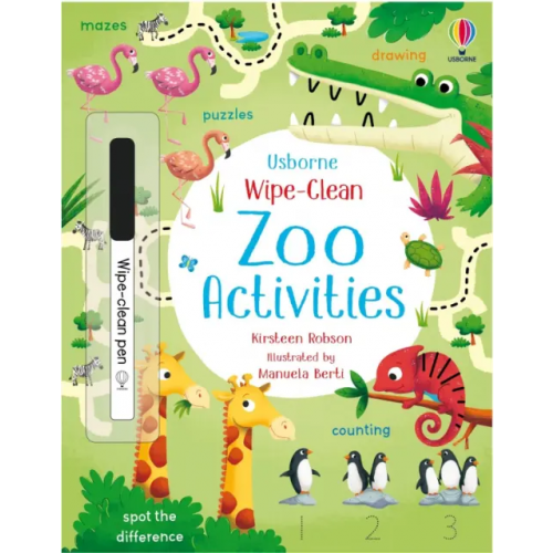 Usborne Wipe-Clean Zoo Activities Robson Kirsteen