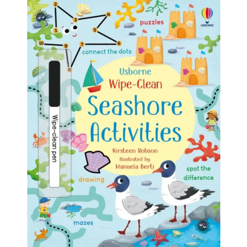 Usborne Wipe-Clean Seashore Activities Robson Kirsteen