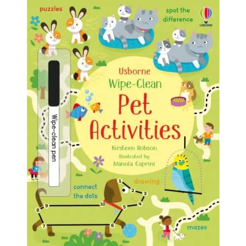 Usborne Wipe-Clean Pet Activities Robson Kirsteen