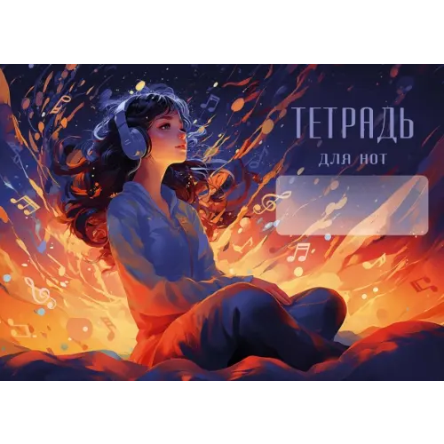 Феникс+ Тетрадь для нот Жить музыкой, 16 листов, А5