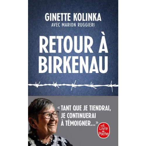 Livre de Poche Retour a Birkenau Kolinka Ginette