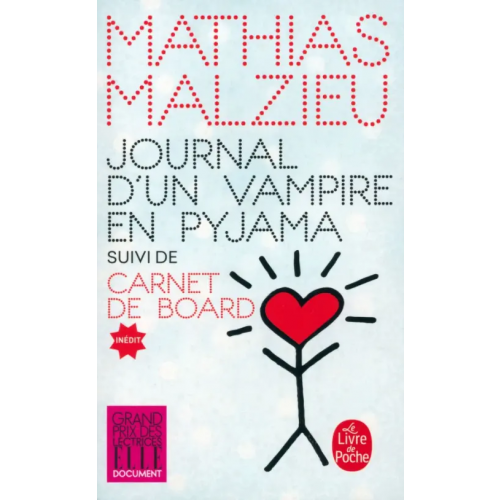 Livre de Poche Journal d'un vampire en pyjama. Carnet de board Malzieu Mathias