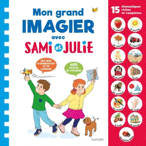 Hachette FLE Mon grand imagier avec Sami et Julie Fallot Marion