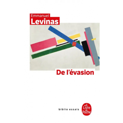 Livre de Poche De l'évasion Levinas Emmanuel