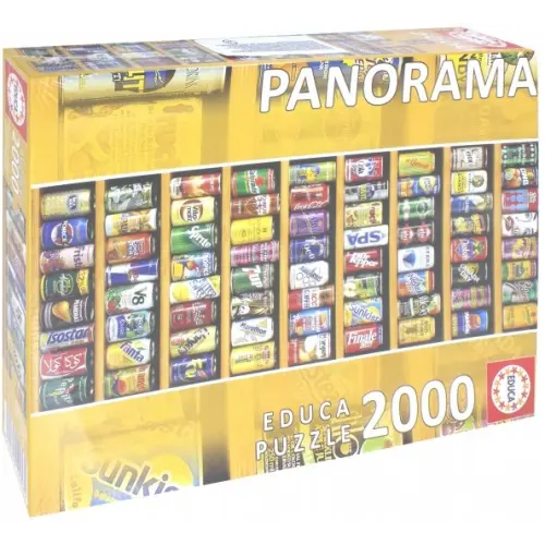 Educa Пазл-панорама. Коллекция банок, 2000 деталей