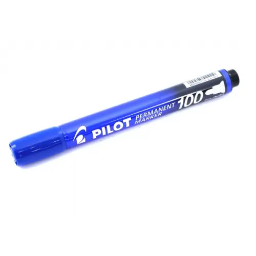 Pilot Маркер перманентный, 1 мм, синий, пулевидный наконечник