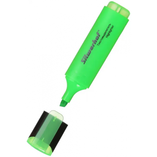 Текстовыделитель "Silwerhof. Base", цвет: зеленый, 1-5 мм