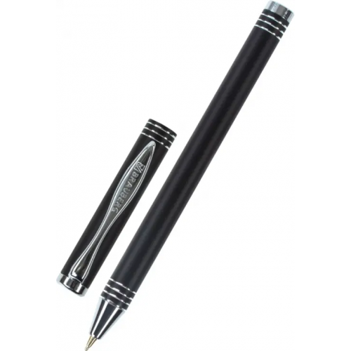 Brauberg Ручка подарочная шариковая "Magneto", цвет чернил синий, корпус черный с хромированными деталями, линия письма 0,5 мм