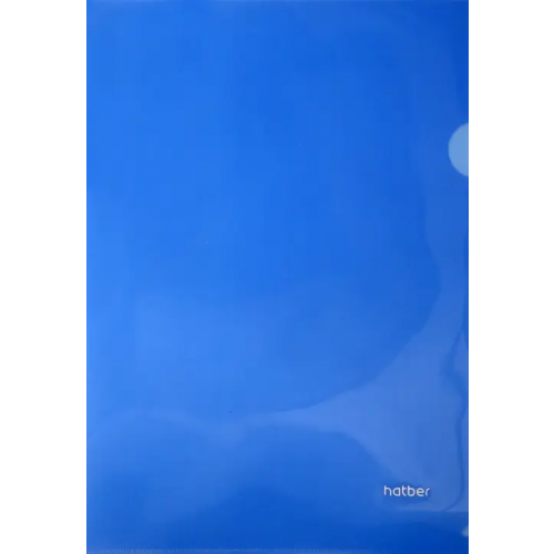 Хатбер Папка-уголок, пластиковая, А4, синяя (AG4_00102)
