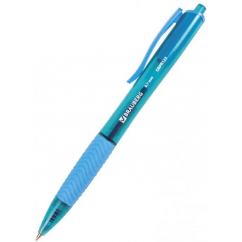 Brauberg Ручка шариковая автоматическая масляная. Fruity RD, синяя