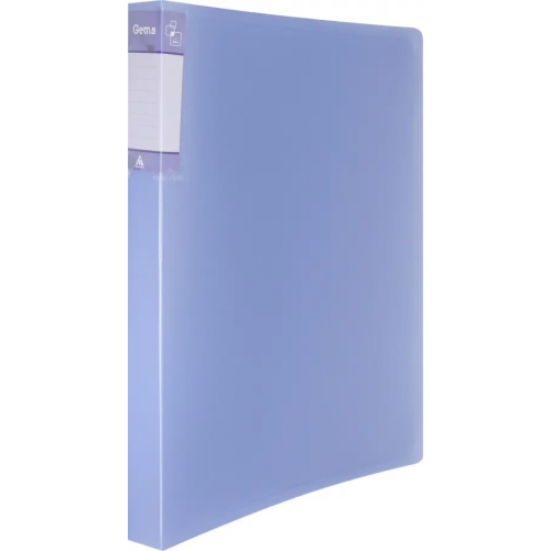 Бюрократ Папка с металлическим зажимом (A4, пластиковая, голубая), Gems (GEM07CAZURE)