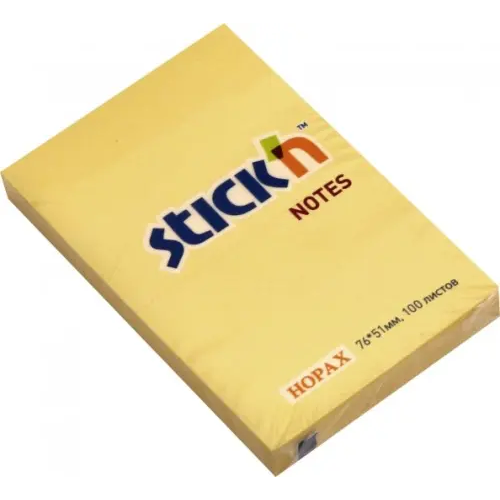 Stickn Блок для записей самоклеящийся (100 листов, 51x76 мм, пастель оранжевый) (21390)