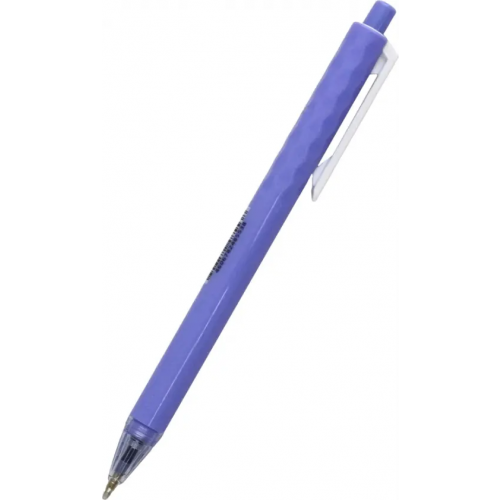 Хатбер Ручка шариковая автоматическая Crystall, синяя, в ассортименте