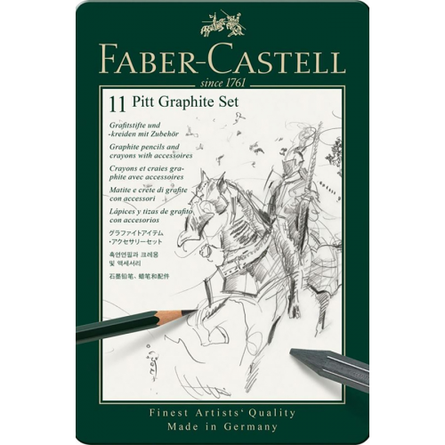 Faber-Castell Набор для графики Pitt Graphite, 11 предметов