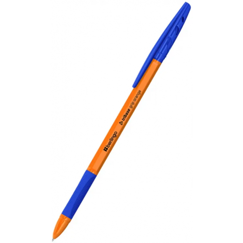 Berlingo Ручка шариковая Tribase grip orange, синяя, 0,7 мм