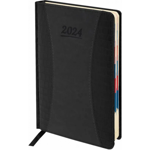 Galant Ежедневник датированный на 2024 год CombiContract, А5, 168 листов, черный