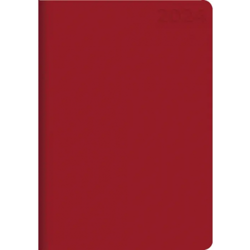 Listoff Ежедневник датированный на 2024 год Paragraph. Красный, 176 листов, А6