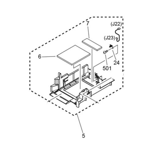 Canon Блок впитывающих фильтров в сборе M/C HOLDER UNIT (стр.9 поз.5) для iPF686, iPF685, iPF681, iPF680, iPF671, iPF670, iPF655, iPF650 [QM4-2785-000, разборка нового плоттера IPF 670, состоит из QC4-9049, QC4-9050, QM7-3606]