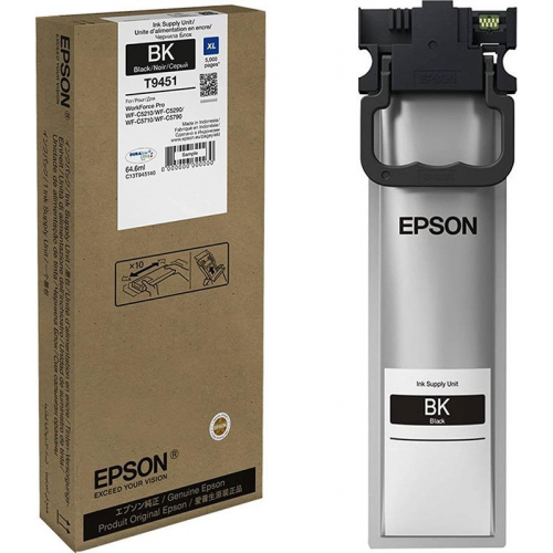 Картридж оригинальный Epson C13T945140 T9451 черный XL 5K 64.6 мл