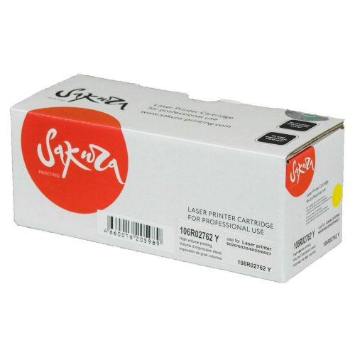Тонер-картридж совместимый Сакура Sakura SA106R02762 106R02762 желтый 1K