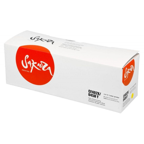 Картридж совместимый Сакура Sakura SACF402X/045HY CF402X/045HY желтый повышенной емкости 2.2K