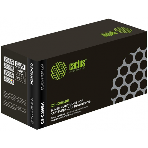 Тонер-картридж совместимый Кактус Cactus CS-C056BK 1626294 Cartridge 056 BK черный 10K