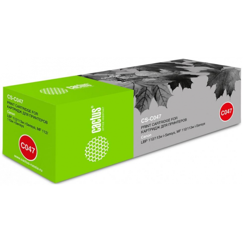 Тонер-картридж совместимый Кактус Cactus CS-C047 1207756 Cartridge 047 черный 1.6K
