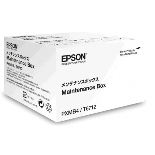 Емкость отработанных чернил (памперс) Epson C13T671200 T6712 черный, синий, пурпурный, желтый 75K