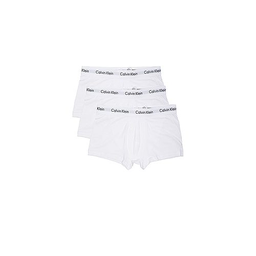 Набор из 3 стрейчевый хлопковых трусов низкой посадки - Calvin Klein Underwear NU2664 100 100