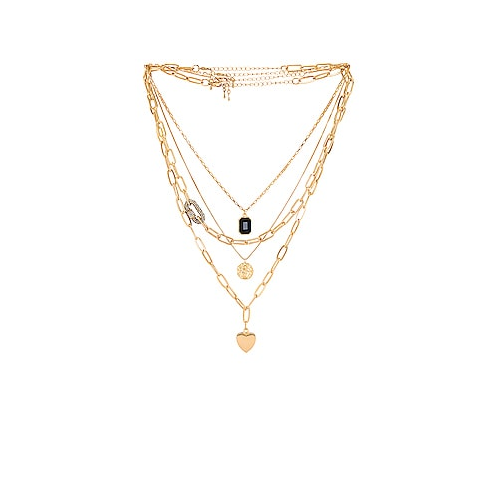 Ожерелье layered pendant - Amber Sceats ASN1692G