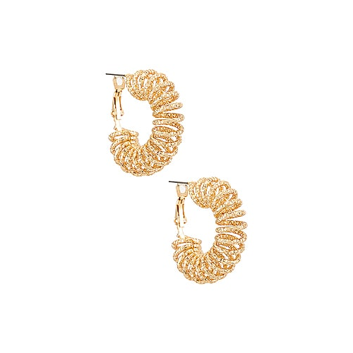 Серьги textured hoop - Amber Sceats ASE1666G