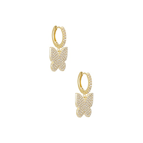 Серьги pave - Adina's Jewels E04559-GLD-751