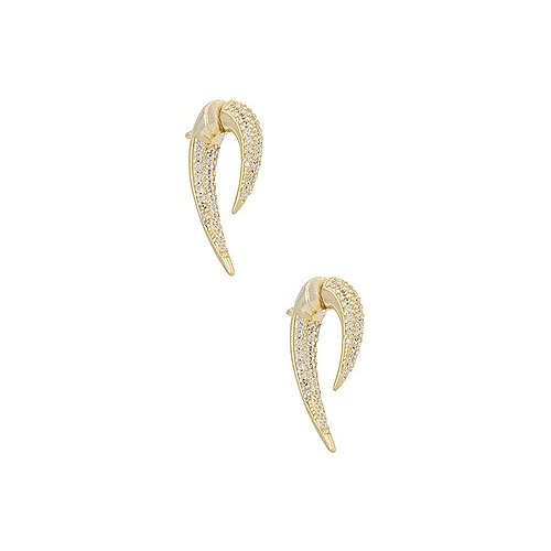 Серьги pave - Adina's Jewels E05099GLD