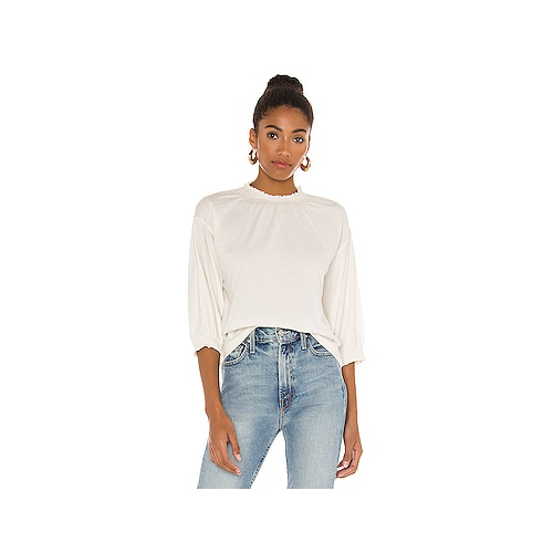 Light weight jersey mock neck 3/4 sleeve top - Bobi 56A-60055