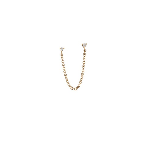 Кольца-гвоздики single double diamond - EF COLLECTION EF-60922S
