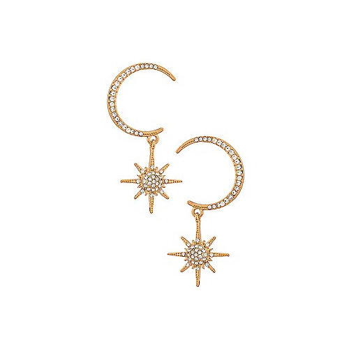 Серьги moon star - Ettika E2810.CLR.G