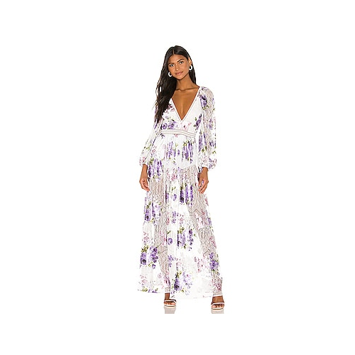 Макси платье wildflower foil - For Love & Lemons CD2112-SP20