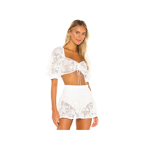 Укороченный топ daisy - For Love & Lemons SWMCT1058-SP20