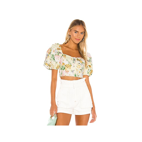Укороченный топ chamomile - For Love & Lemons CT1557-SP20