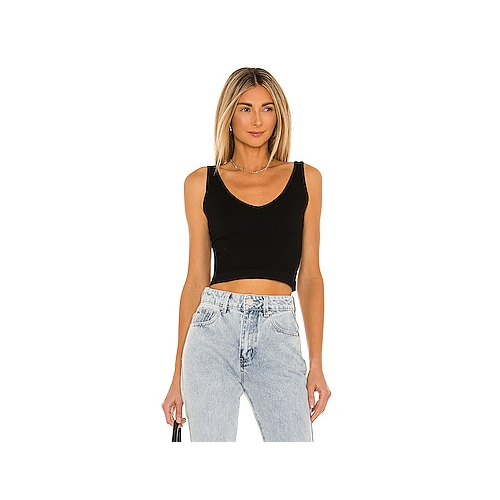 Короткая майка solid rib - Free People OB709176