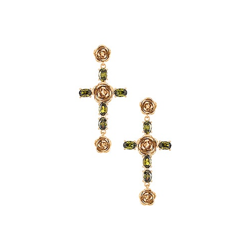 Серьги rosa cross - Joy Dravecky Jewelry JDNE07-GRN