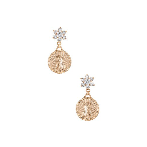 Серьги helper coin - Joy Dravecky Jewelry JDNE09-WHT