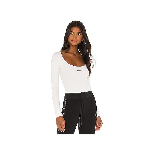 Боди в rib - OFF-WHITE OWDD027E20FAB0010110