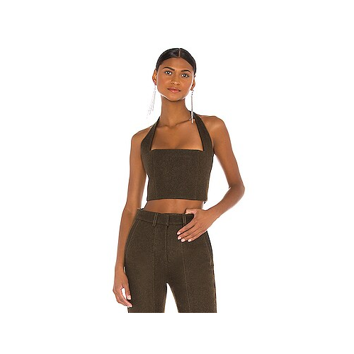 Топ caitlyn - LaQuan Smith CAITLYN HALTER CROP TOP