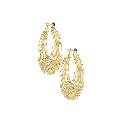 Серьги-кольца wave - Luv AJ SM2020-E-WH-G