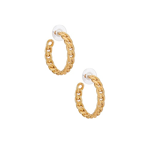 Серьги-кольца curb - Rebecca Minkoff RMP00075G750