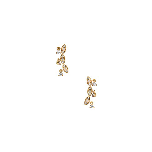 Ушная клипса cz dangles - TAI Jewelry TE-2164