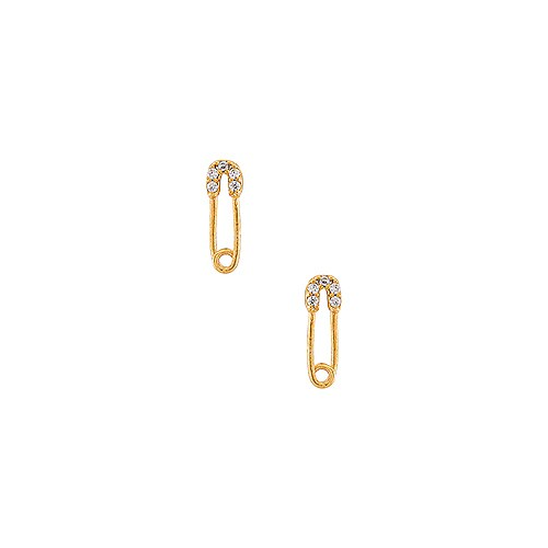 Серьги simple pin - TAI Jewelry CZE3