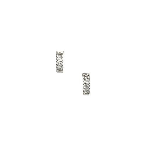Серьги baguette channel set - The M Jewelers NY TM999